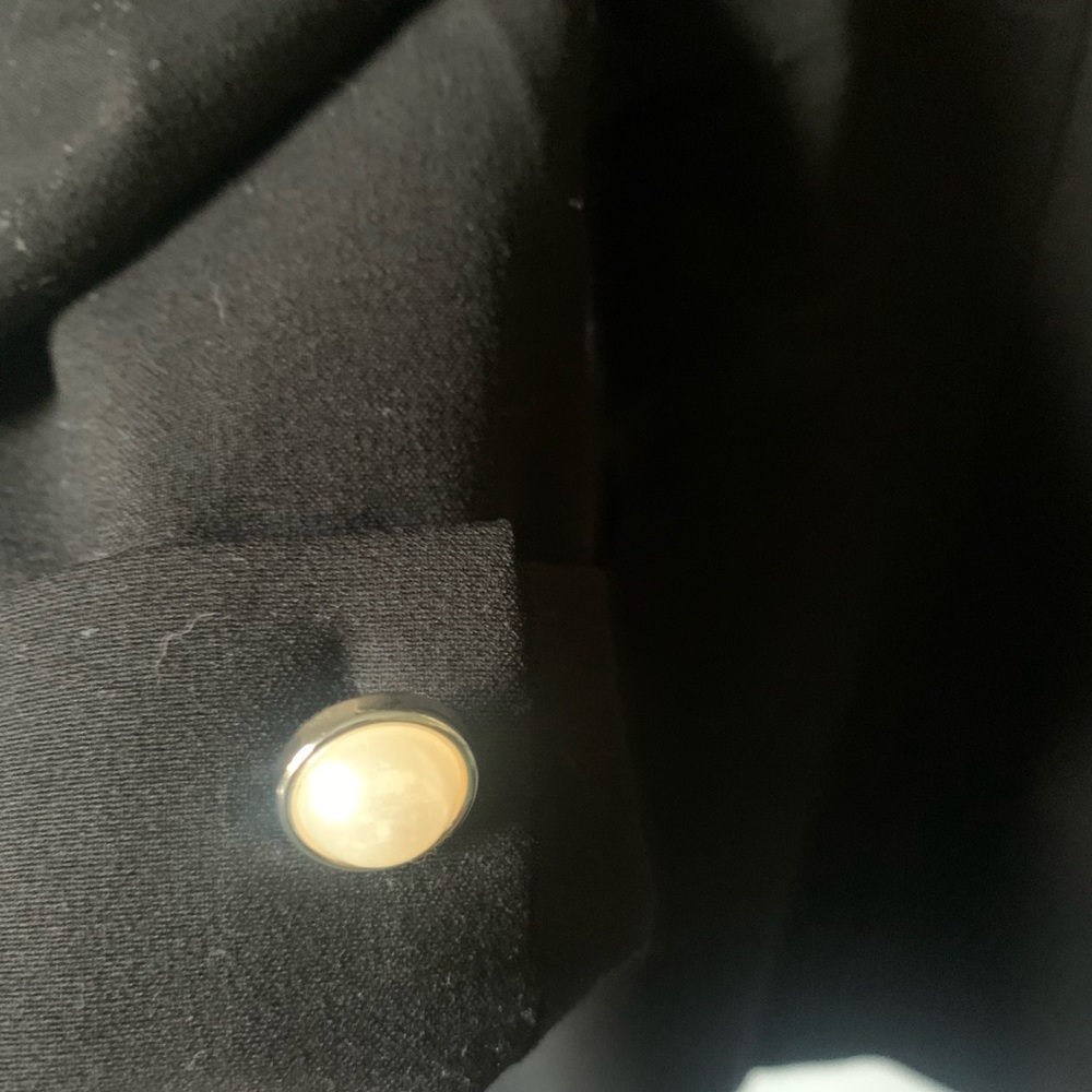 Jules & Leopold Studio Black Blazer; womens blazer size small; pearl buttons - Picture 7 of 8